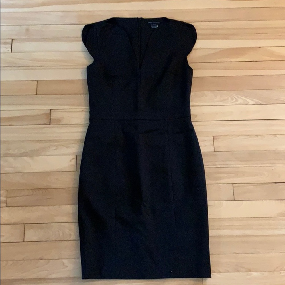 French Connection Black A-Line Dress